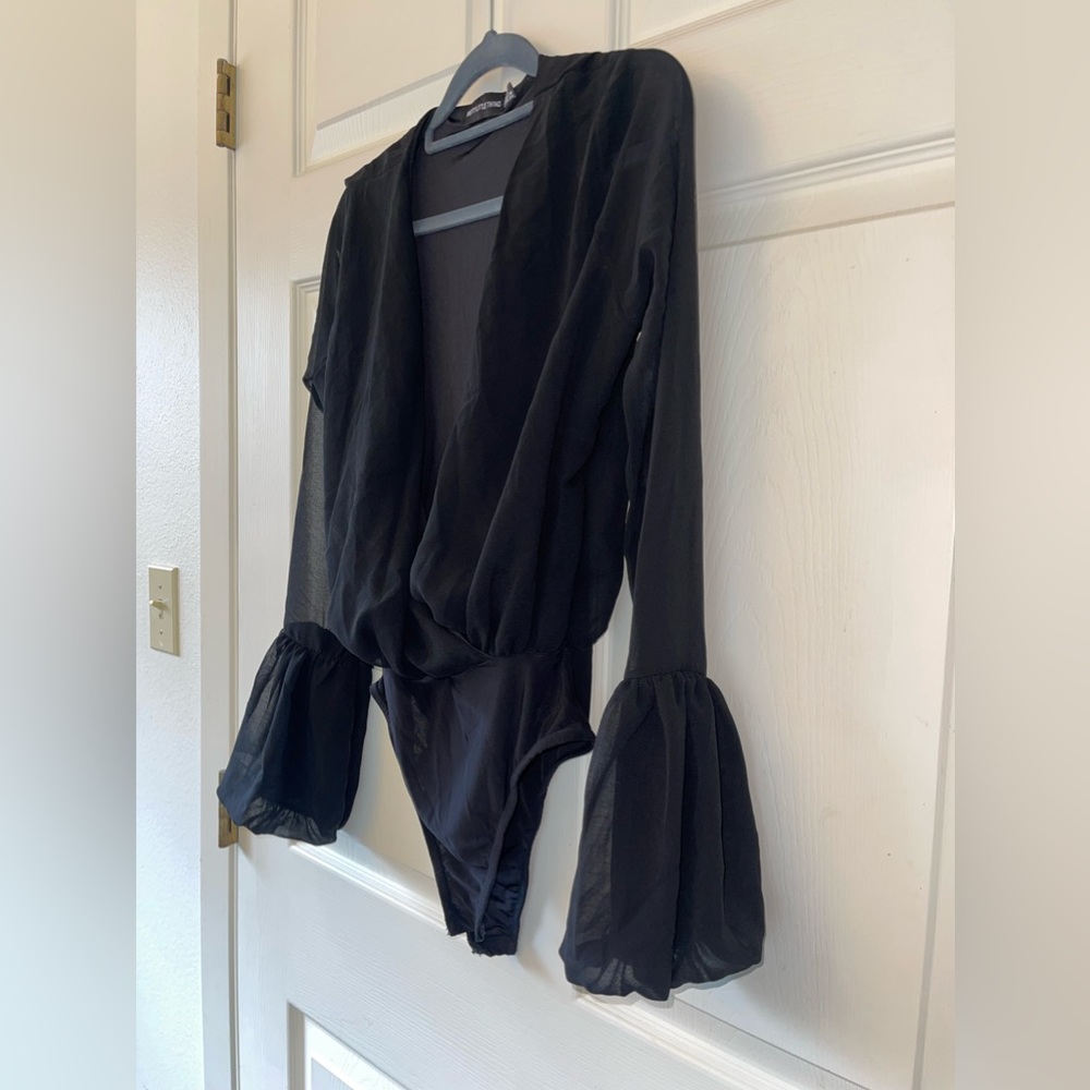 Pretty little thing black mesh bodysuit